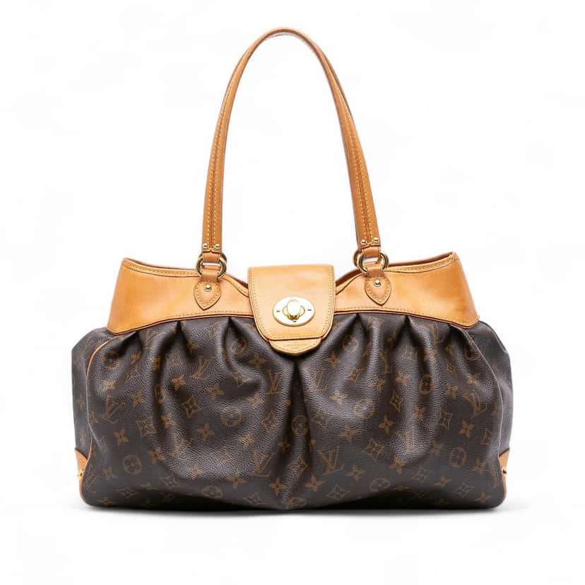 Louis Vuitton Monogram Boetie MM Brown Canvas Fair condition - Front View