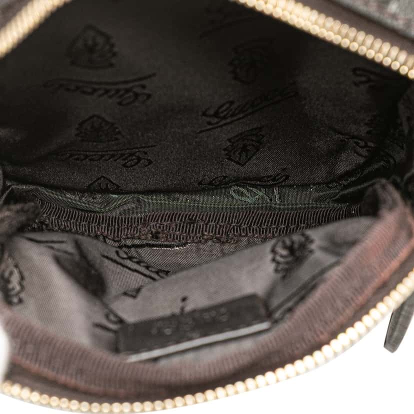 Gucci Guccissima Belt Bag Black Leather Good condition - Model View