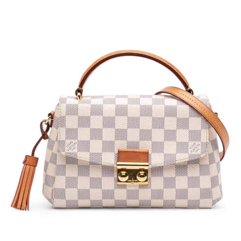Louis Vuitton Damier Azur Croisette White Canvas Good condition - Front View