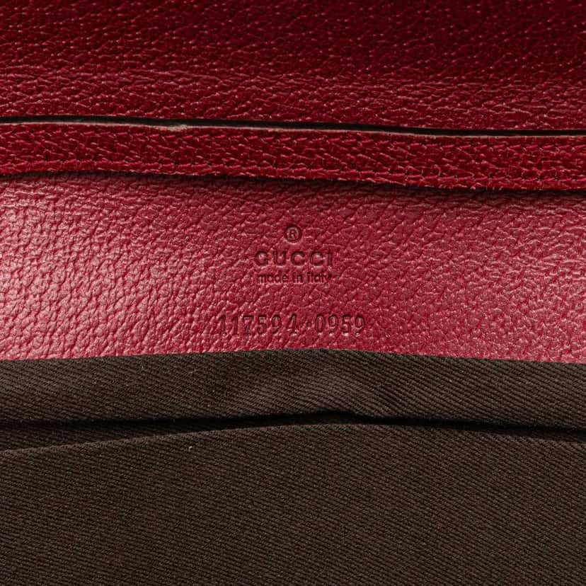 Gucci GG Canvas Bamboo Bar Crossbody Brown Canvas Good condition - Box View