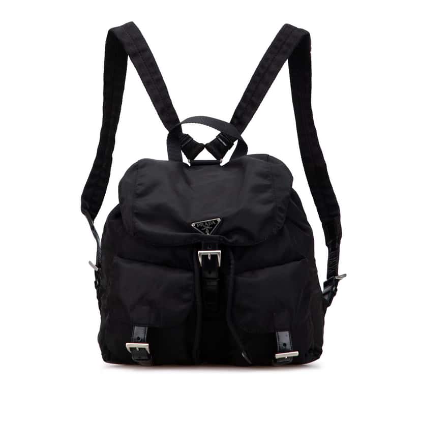 Prada Tessuto Backpack Black Fair condition - Front View
