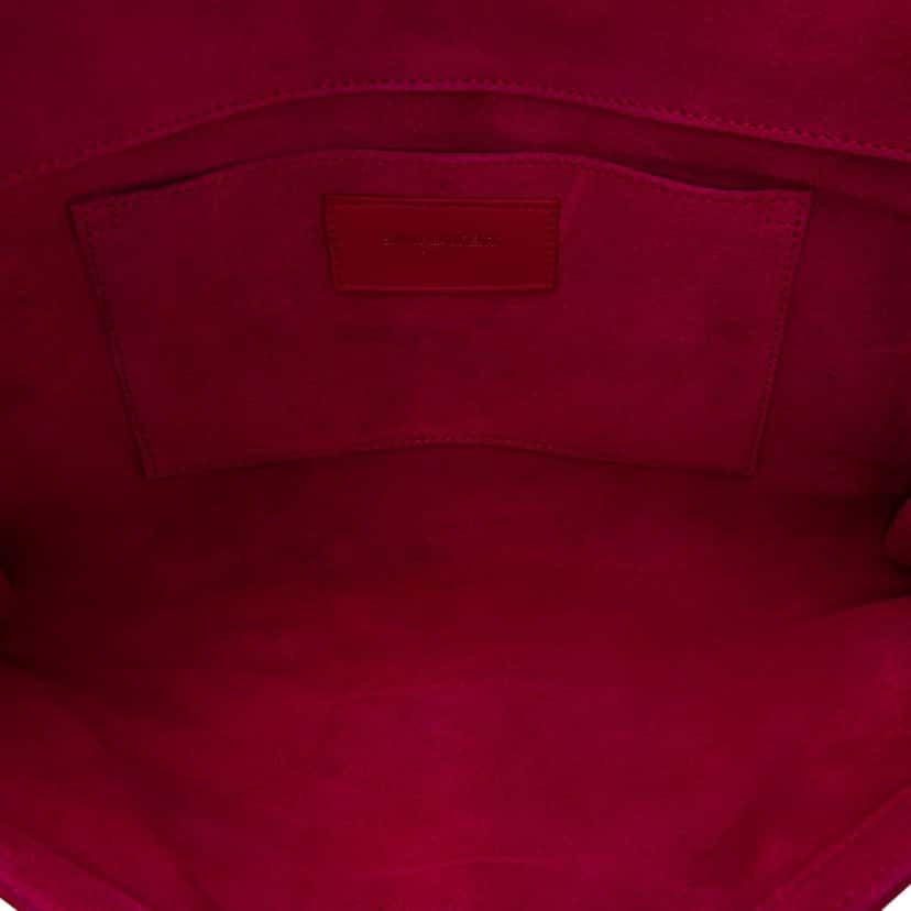 Saint Laurent Leather Chyc Ligne Clutch Pink Leather Good condition - Model View