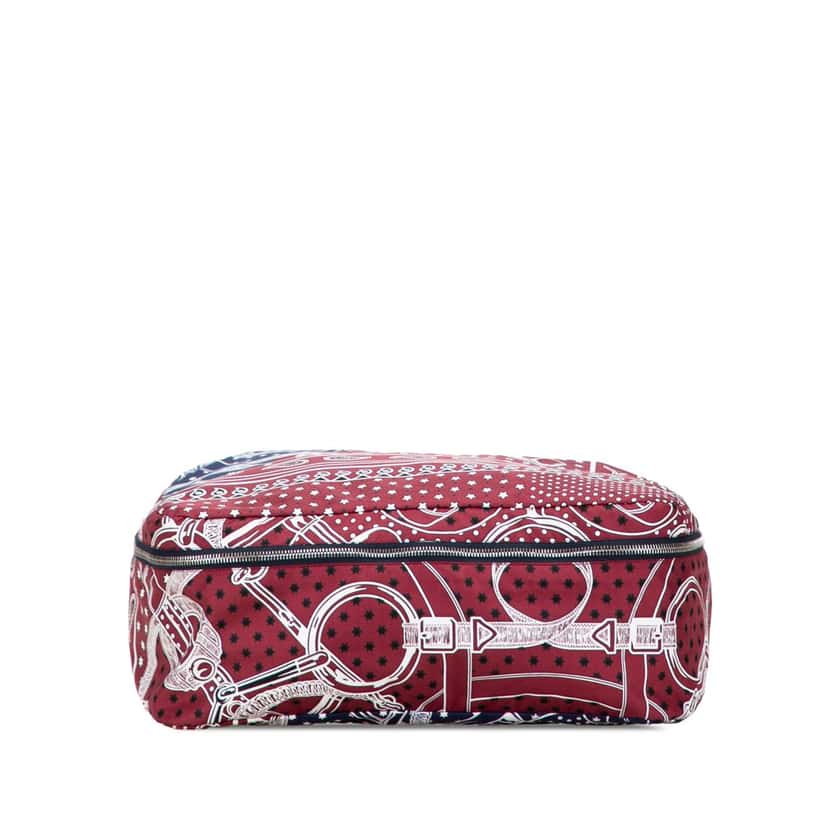 Hermès Silk Eperon D'or Bandana Travelsilk Cube PM Red Silk Good condition - Inside View