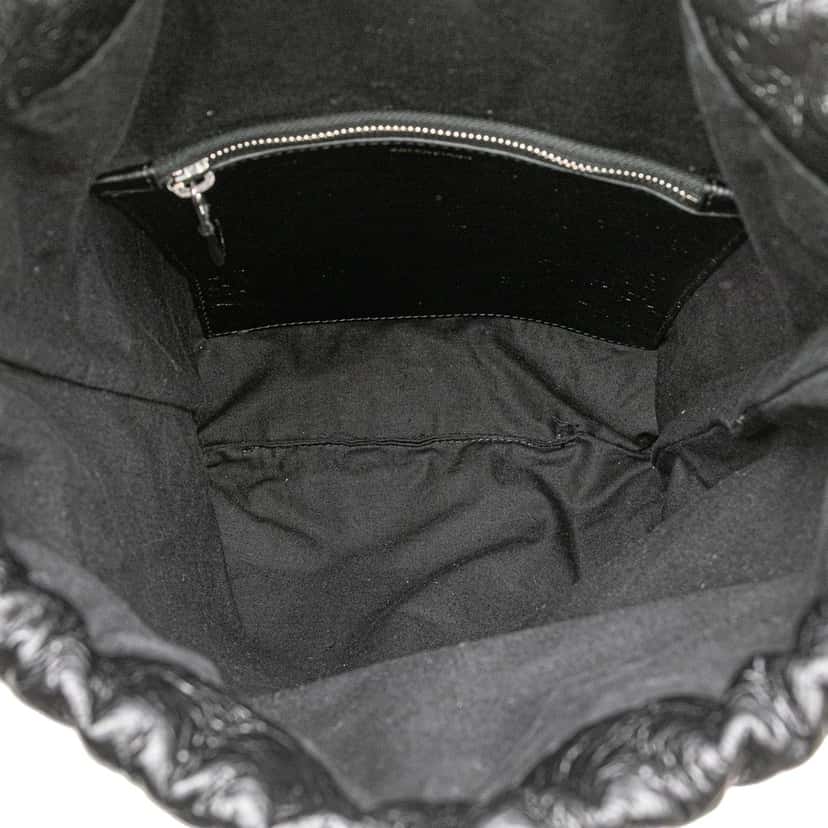 Balenciaga Lambskin Graffiti Explorer Drawstring Backpack Black Leather Good condition - Model View