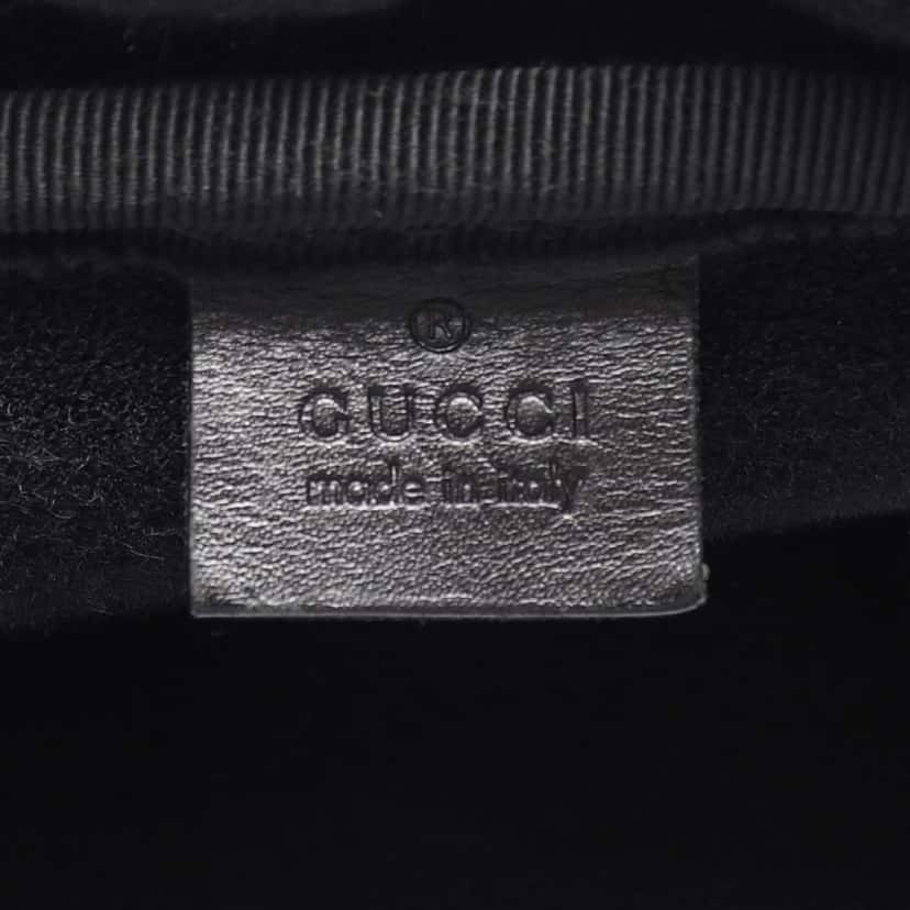 Gucci Guccissima Business Bag Black Leather Good condition - Model View