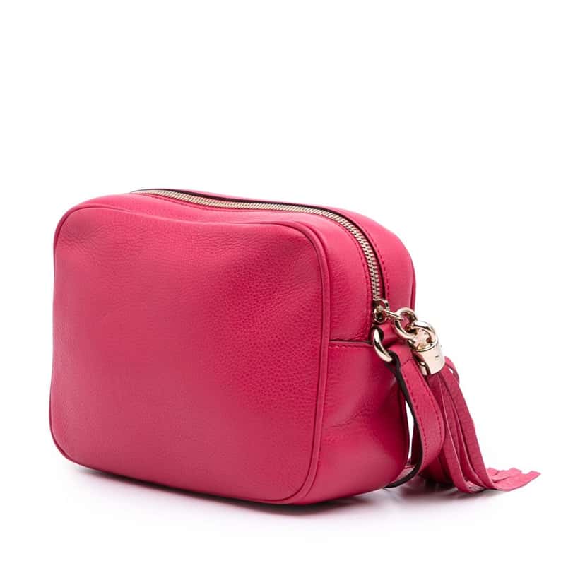 Gucci Leather Soho Disco Crossbody Pink Leather Good condition - Back View