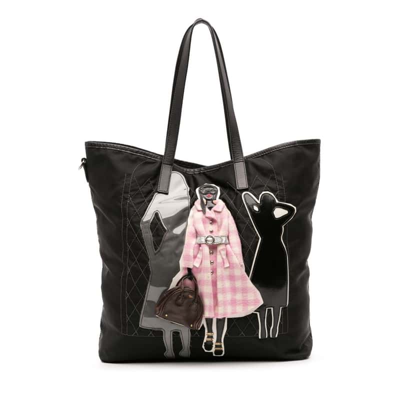 Prada Tessuto Robot Satchel Black Good condition - Front View