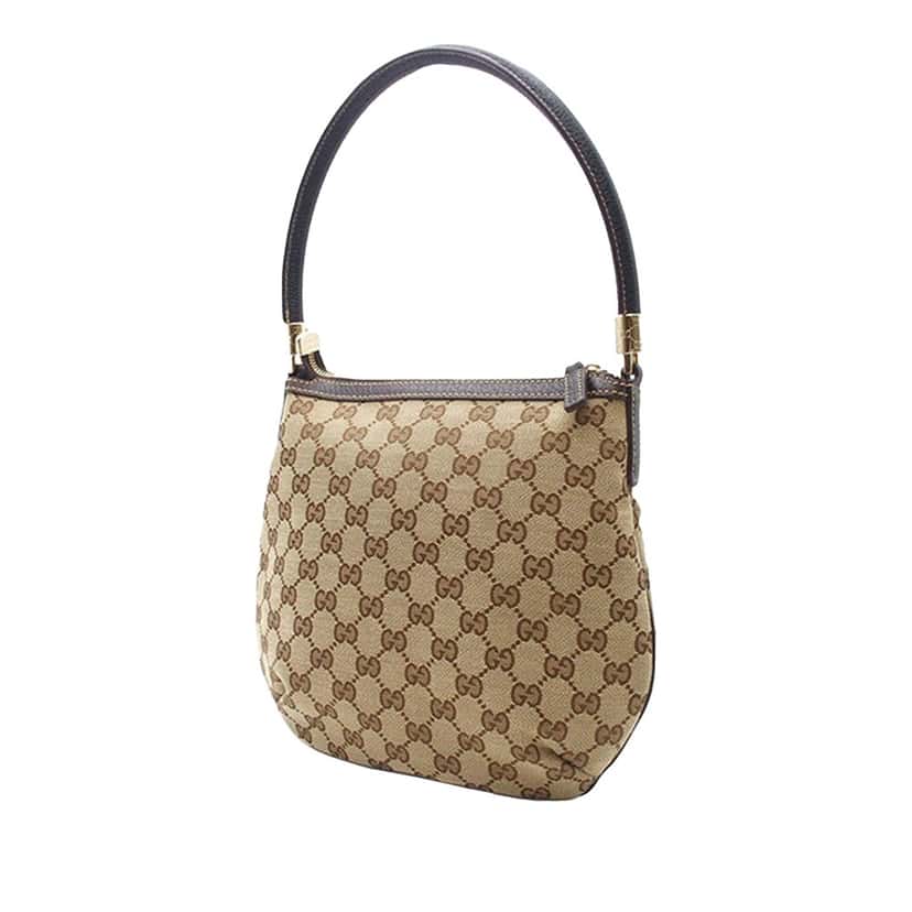 Gucci GG Canvas Hobo Brown Canvas Good condition - Back View
