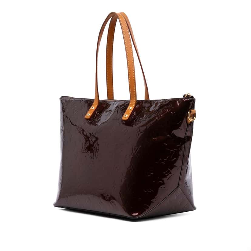 Louis Vuitton Monogram Vernis Bellevue GM Red Leather Good condition - Back View
