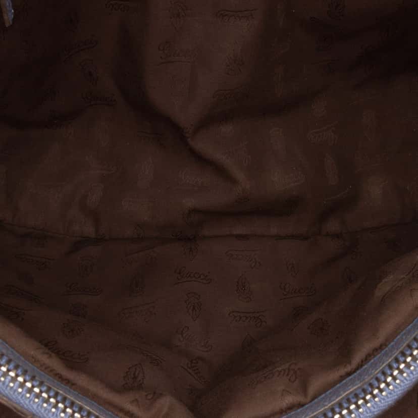 Gucci GG Canvas Bamboo Libeccio Tote Brown Canvas Good condition - Model View