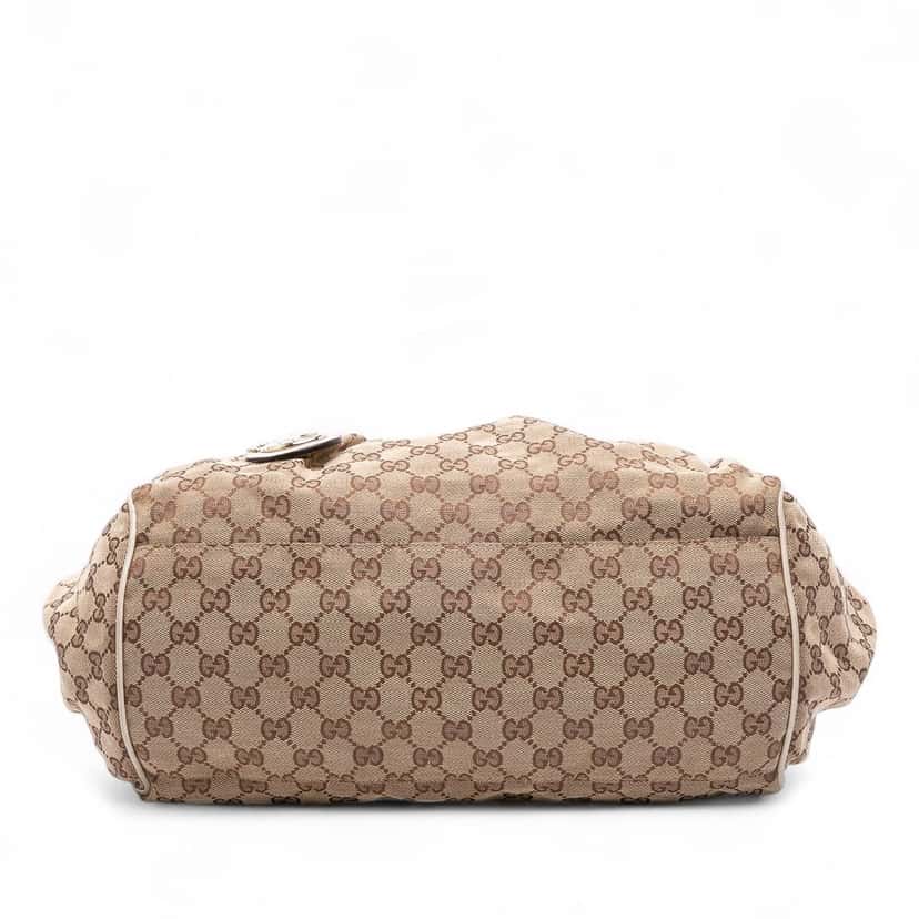 Gucci GG Canvas Sukey Satchel Brown Canvas Good condition - Inside View