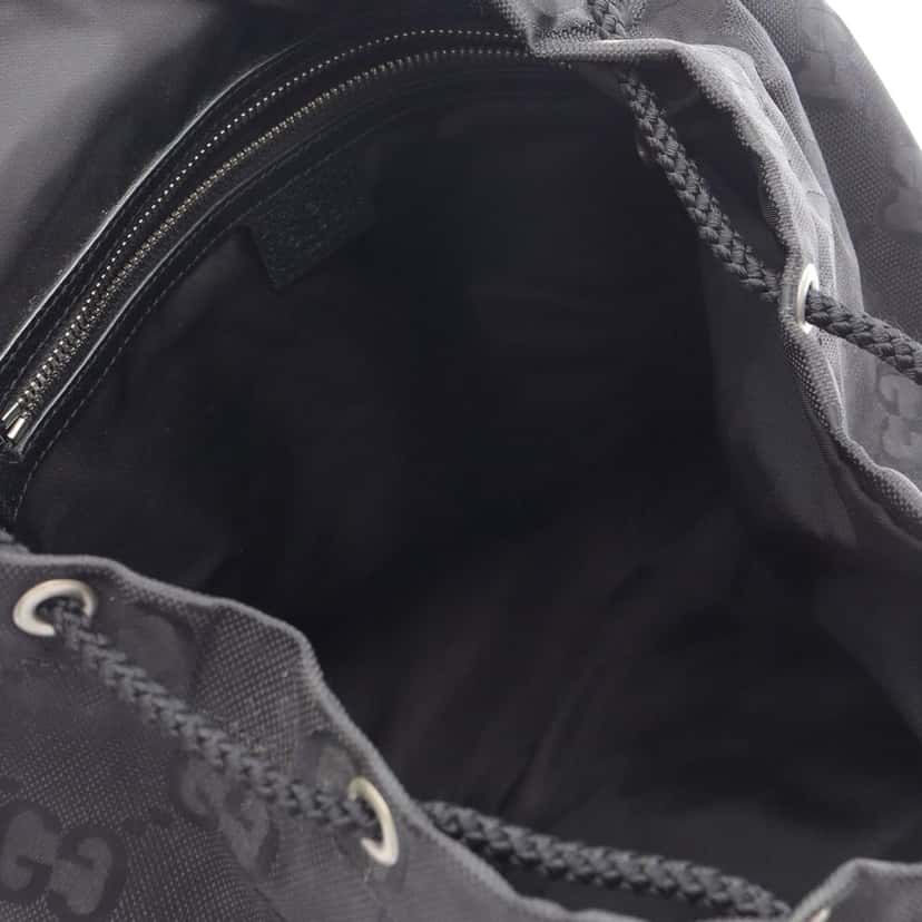 Gucci GG Nylon Off The Grid Backpack Black Good condition - Inside View