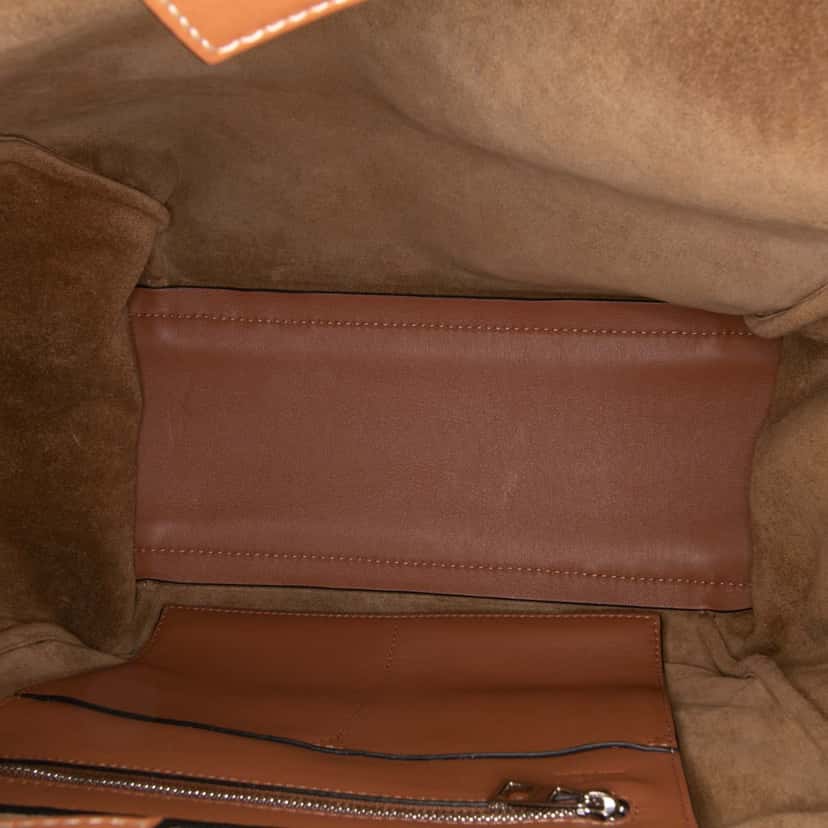 Loewe Medium Canvas Flamenco Knot Tote Brown Canvas Good condition - Model View