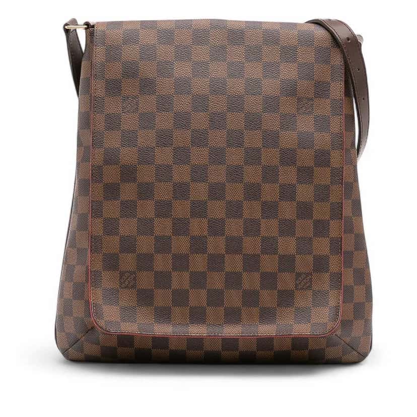 Louis Vuitton Damier Ebene Musette Salsa GM Brown Canvas Good condition - Front View