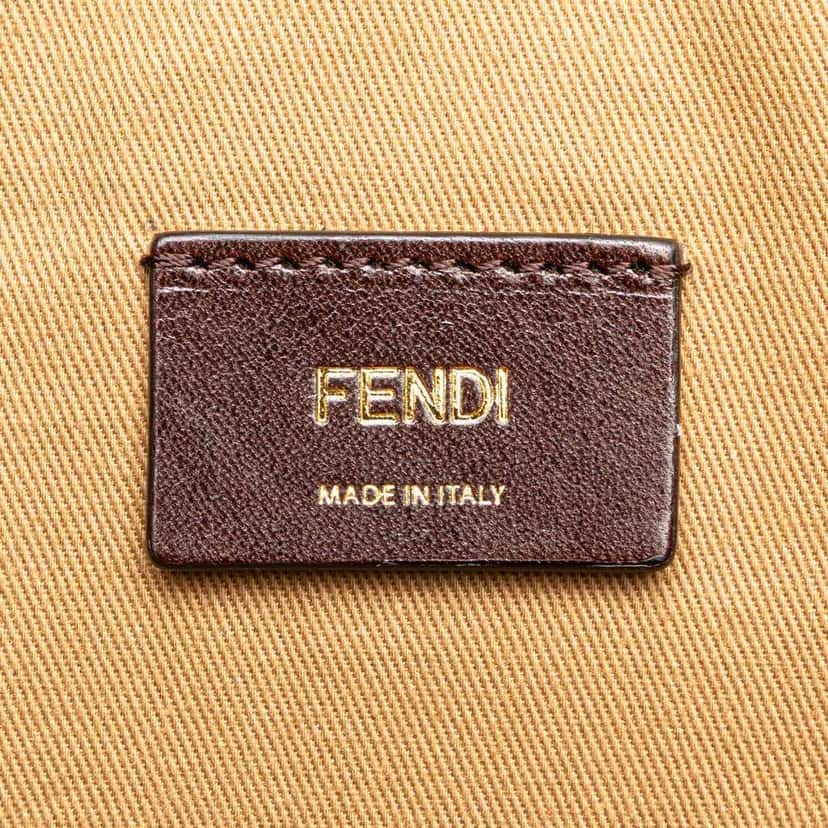 Fendi Zucca Coated Canvas Karligraphy Travel Bag Brown Canvas Very good condition - Box View