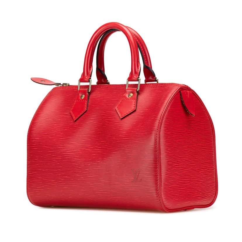 Louis Vuitton Epi Speedy 25 Red Leather Good condition - Back View