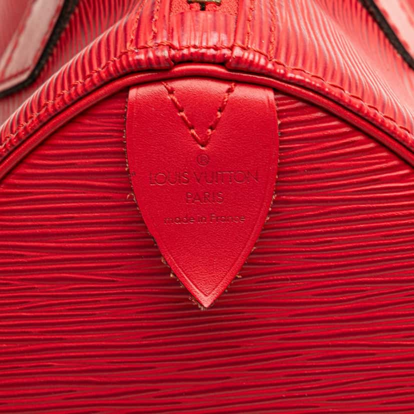 Louis Vuitton Epi Speedy 25 Red Leather Good condition - Box View