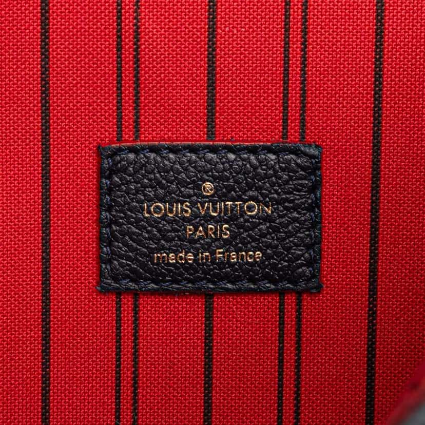 Louis Vuitton Monogram Empreinte Pochette Metis Blue Leather Good condition - Box View