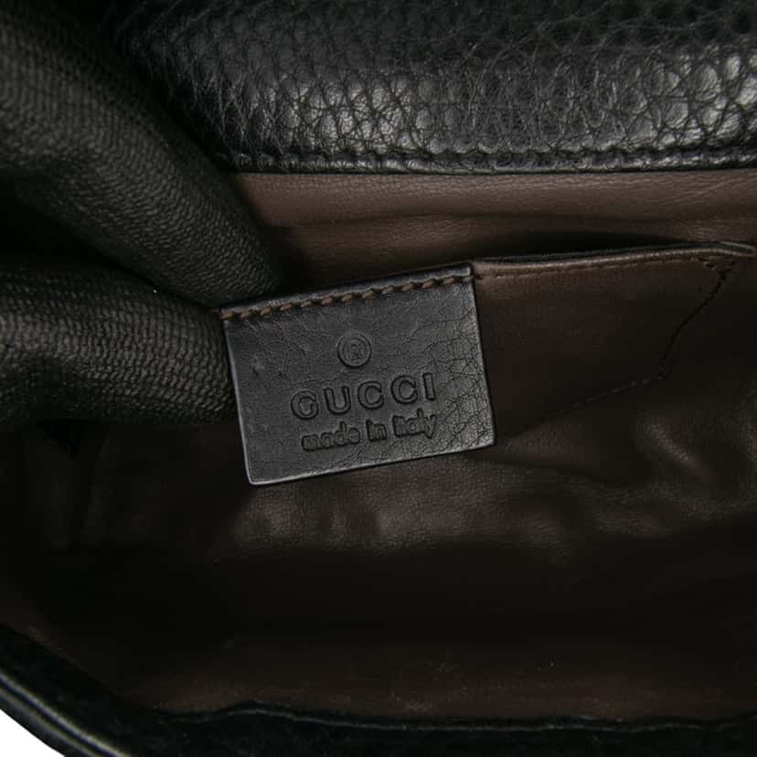 Gucci Small Leather Studded Miss Bamboo Crossbody Black Leather Good condition - Box View