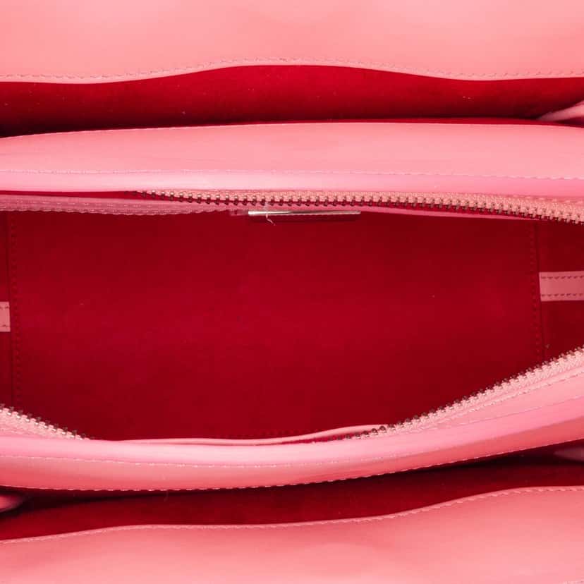 Christian Louboutin Leather Studded Eloise Top Handle Bag Pink Leather Good condition - Model View