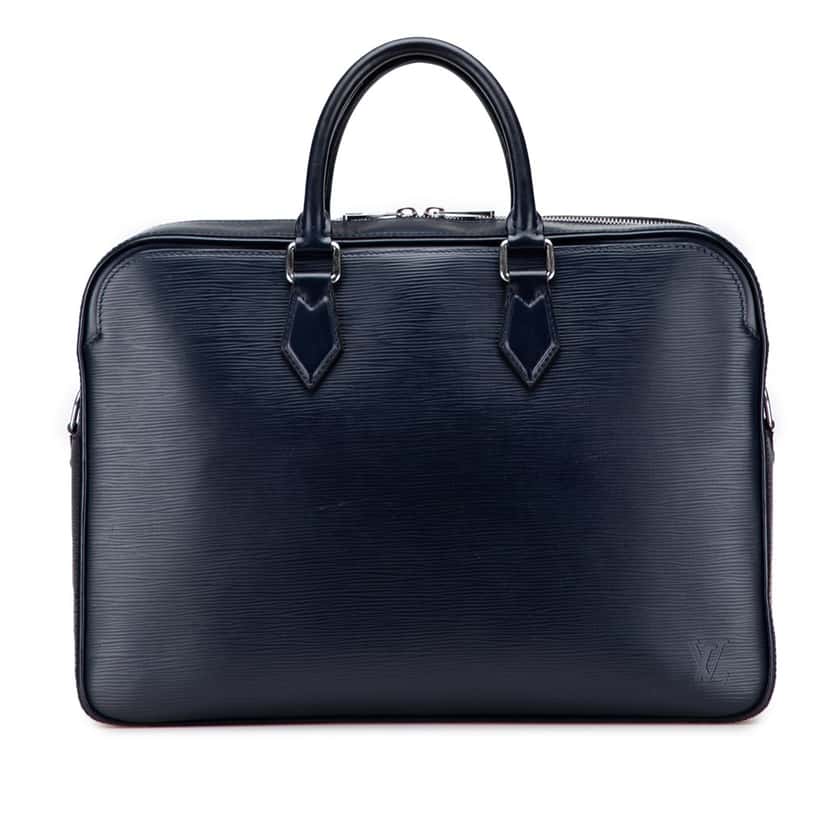 Louis Vuitton Epi Dandy MM Blue Leather Good condition - Front View