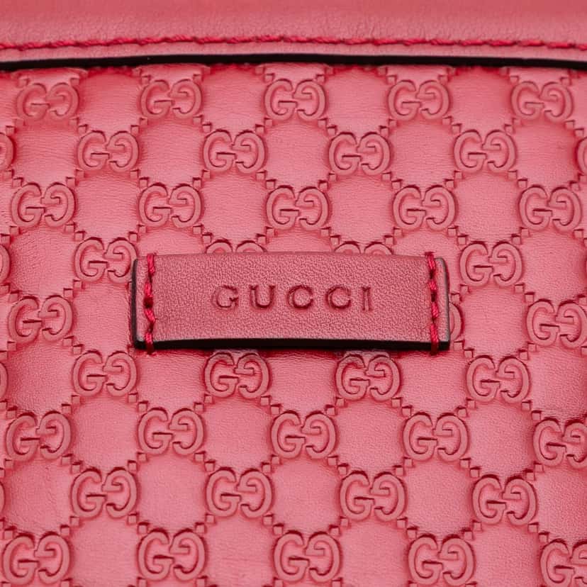 Gucci Mini Microguccissima Dome Satchel Red Leather Good condition - Box View