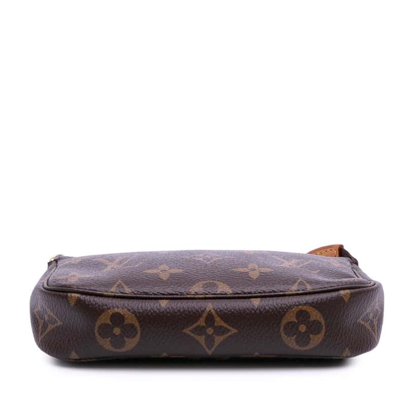Louis Vuitton Monogram Mini Pochette Accessoires Brown Canvas Good condition - Inside View