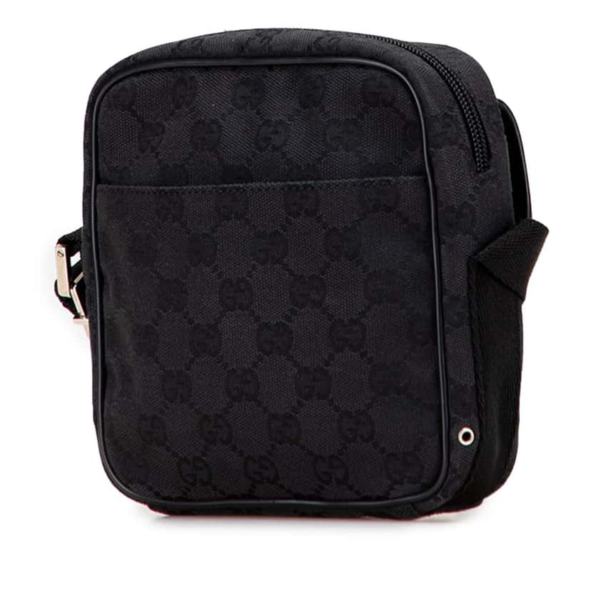 Gucci GG Canvas Jackie Crossbody Black Canvas Good condition - Back View