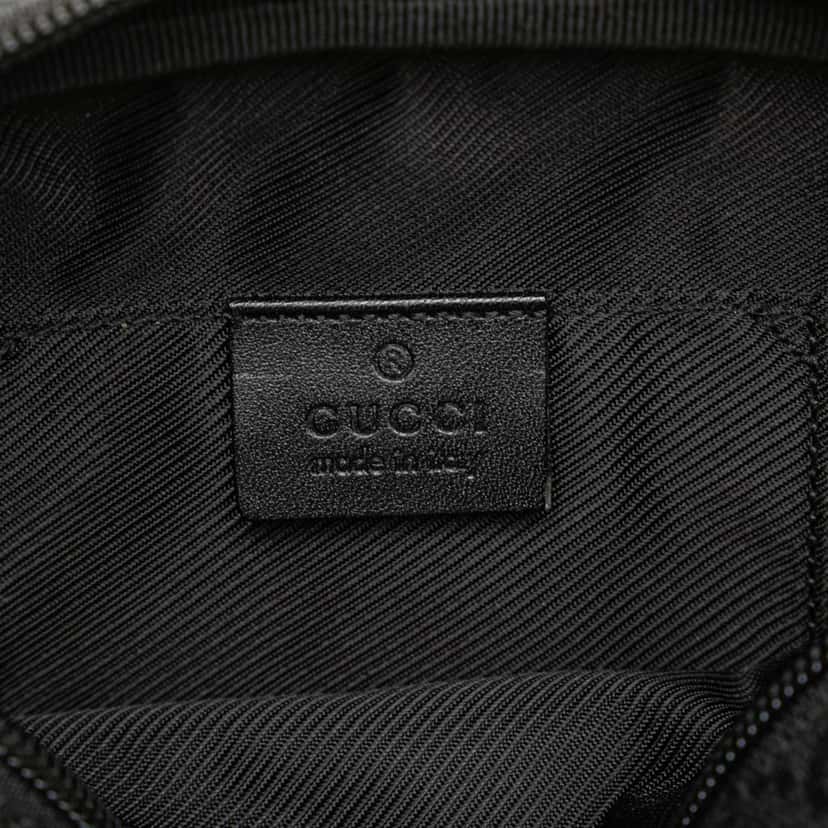 Gucci GG Canvas Jackie Crossbody Black Canvas Good condition - Box View