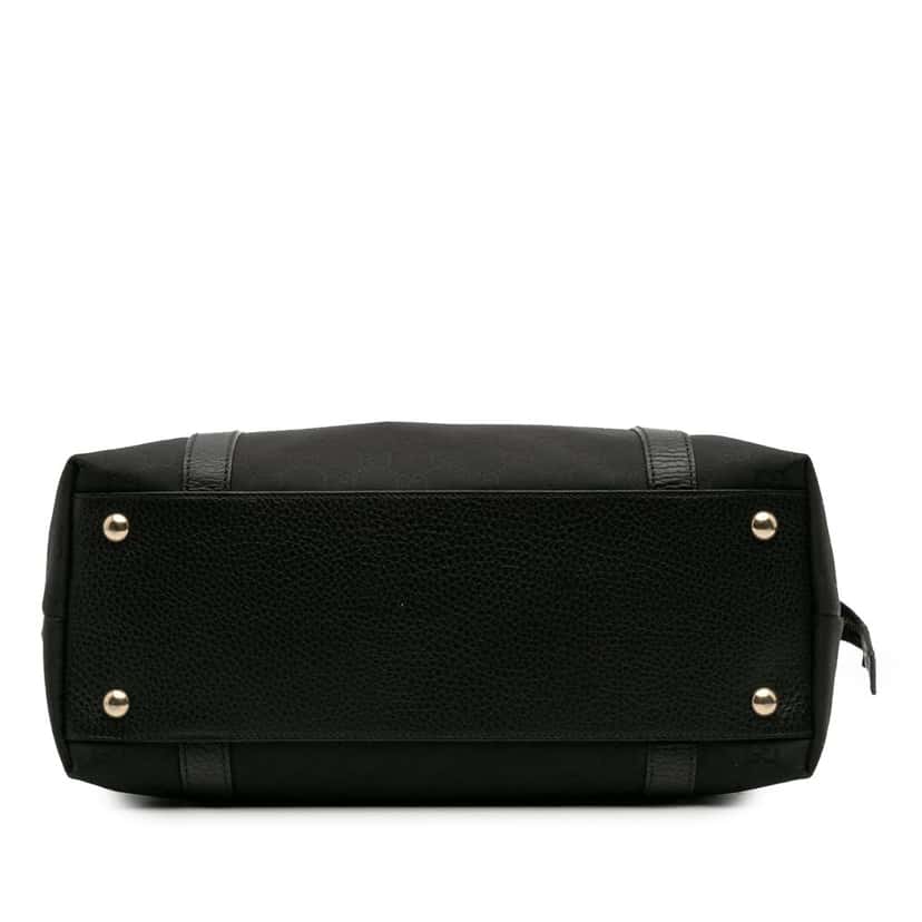 Gucci GG Canvas Abbey D Ring Tote Black Canvas Good condition - Inside View