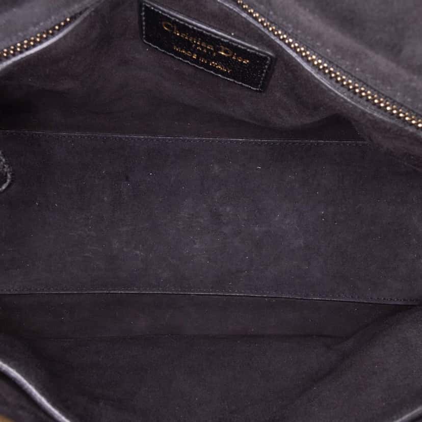 Dior Medium Grained Calfskin Cannage Supple Lady Dior Black Leather Good condition - Model View