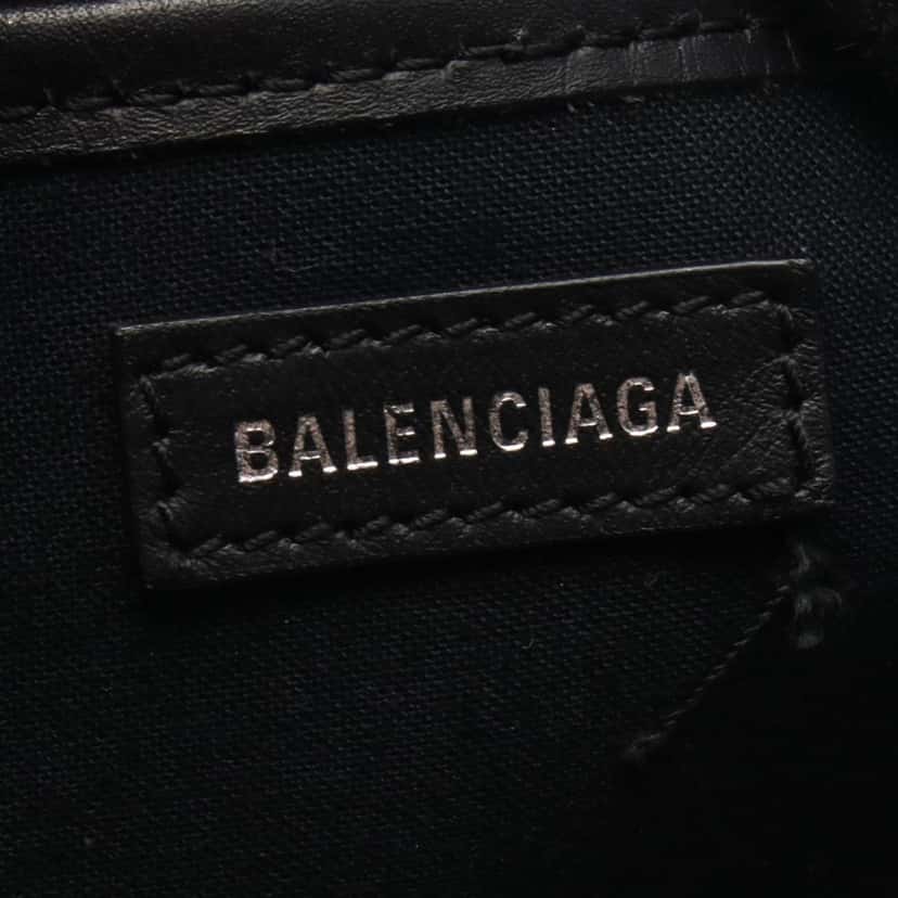 Balenciaga Canvas Navy Cabas Tote S White Canvas Good condition - Box View