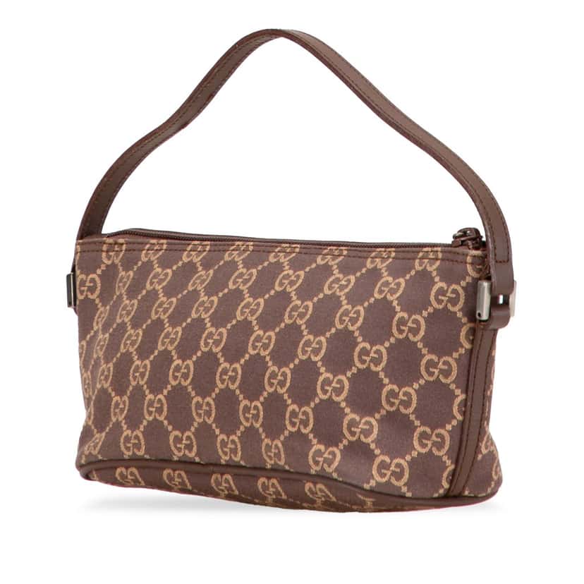 Gucci GG Canvas Boat Brown Canvas Fair condition - Back View
