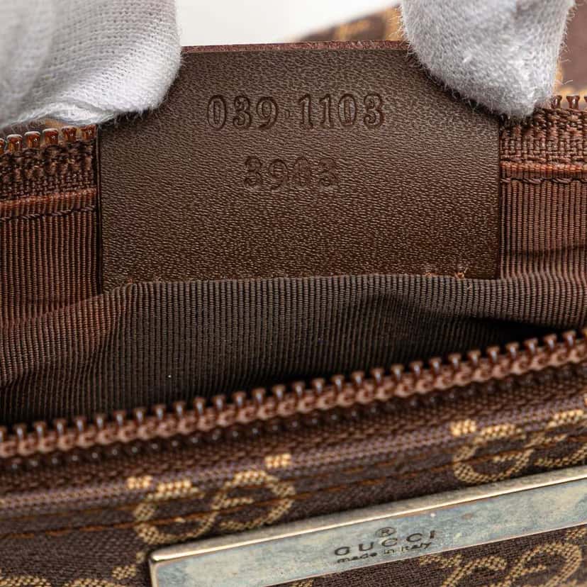 Gucci GG Canvas Boat Brown Canvas Fair condition - Box View