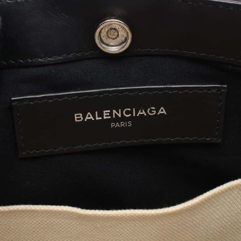 Balenciaga Canvas Navy Pochette Crossbody Brown Canvas Good condition - Box View