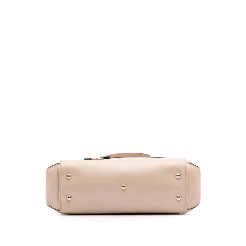 Gucci Small GG Canvas Web Mayfair Satchel Brown Canvas Good condition - Inside View