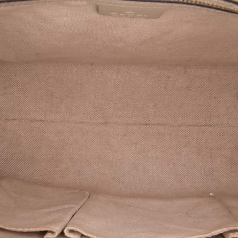 Gucci Small GG Canvas Web Mayfair Satchel Brown Canvas Good condition - Model View