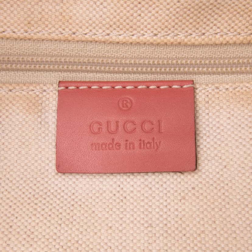 Gucci Medium Diamante Canvas Sukey Tote Brown Canvas Good condition - Box View