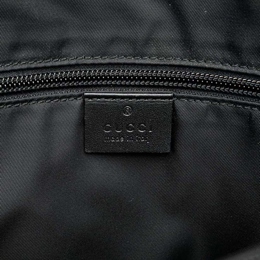 Gucci Nylon Web Business Bag Black Fair condition - Box View