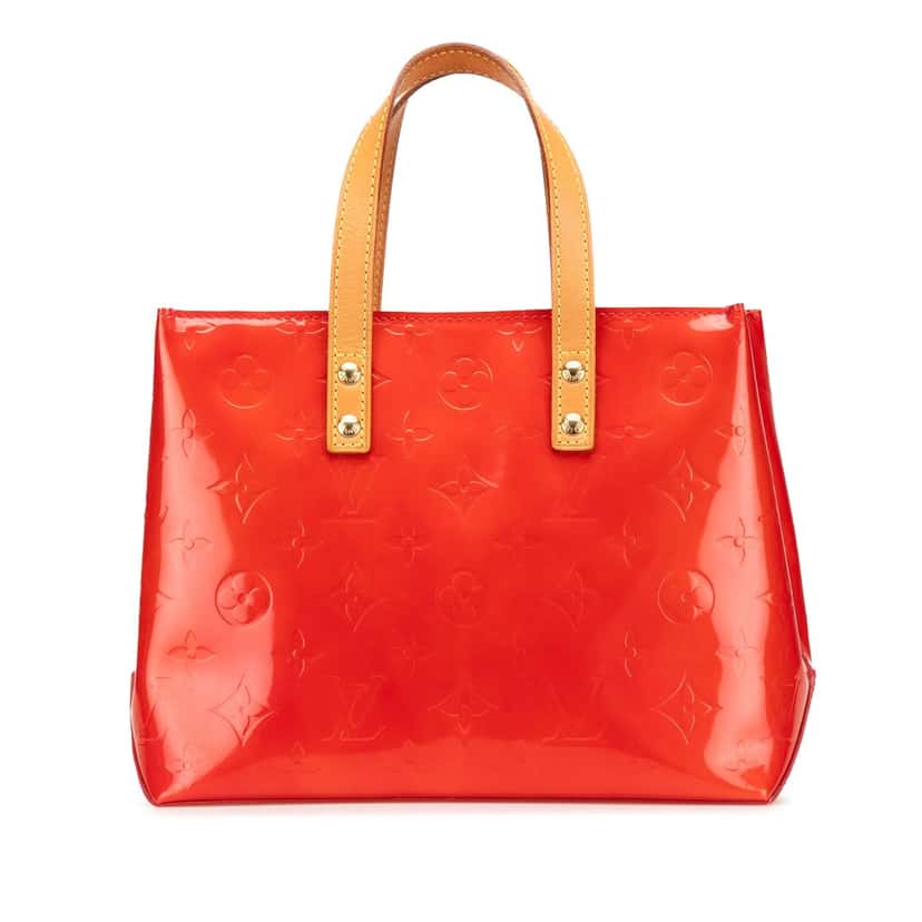 Louis Vuitton Monogram Vernis Reade PM Red Leather Good condition - Front View