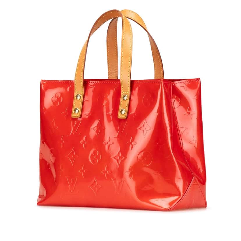 Louis Vuitton Monogram Vernis Reade PM Red Leather Good condition - Back View
