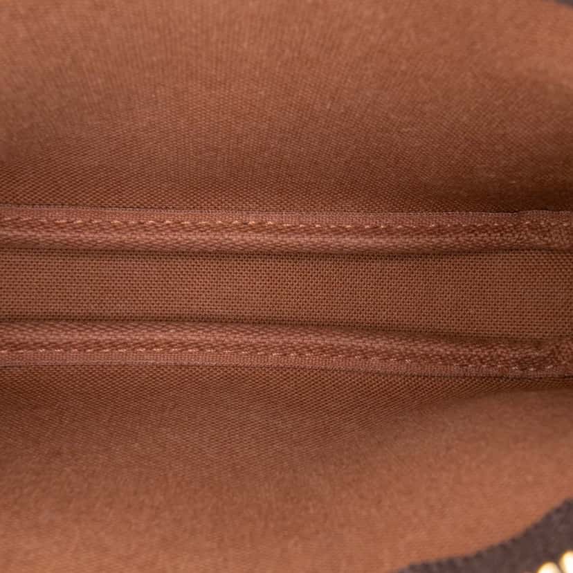 Louis Vuitton Monogram Mini Pochette Accessoires Brown Canvas Good condition - Inside View