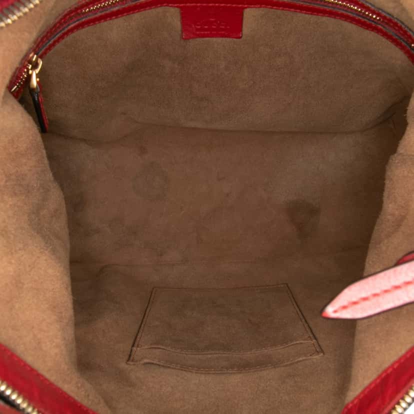 Gucci GG Supreme Linea A Satchel Brown Canvas Good condition - Model View