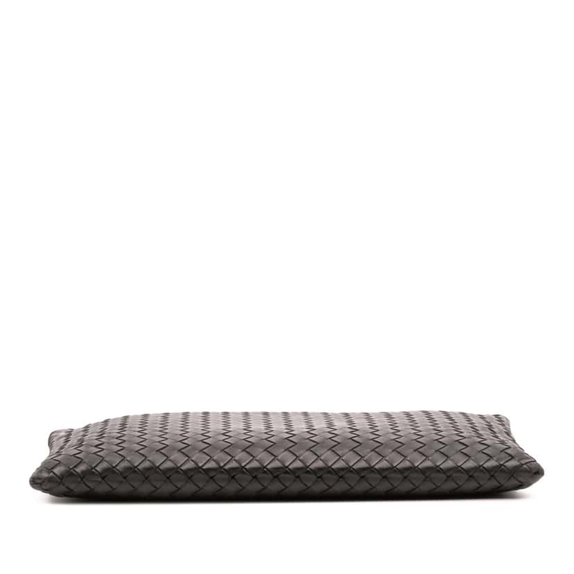 Bottega Veneta Nappa Intrecciato Clutch Black Leather Good condition - Inside View