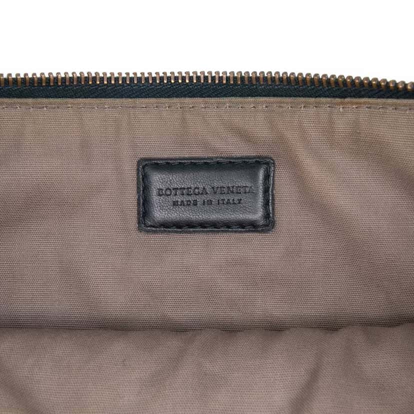 Bottega Veneta Nappa Intrecciato Clutch Black Leather Good condition - Box View