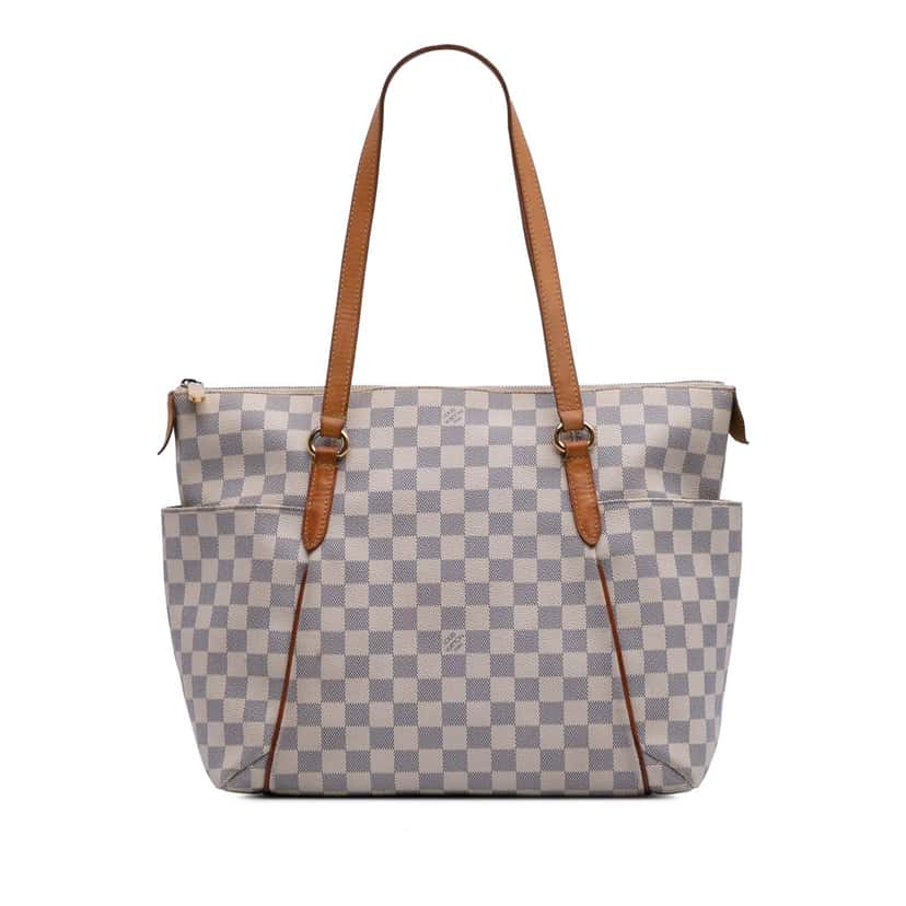 Louis Vuitton Damier Azur Totally MM White Canvas Good condition - Front View