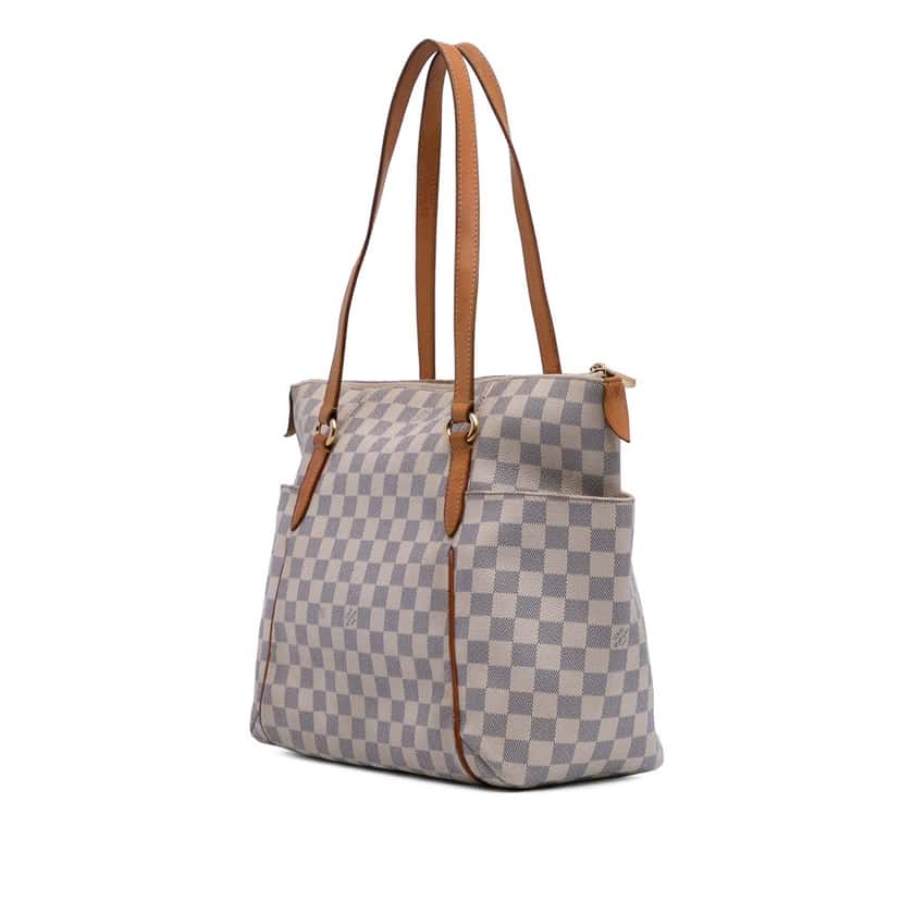 Louis Vuitton Damier Azur Totally MM White Canvas Good condition - Back View