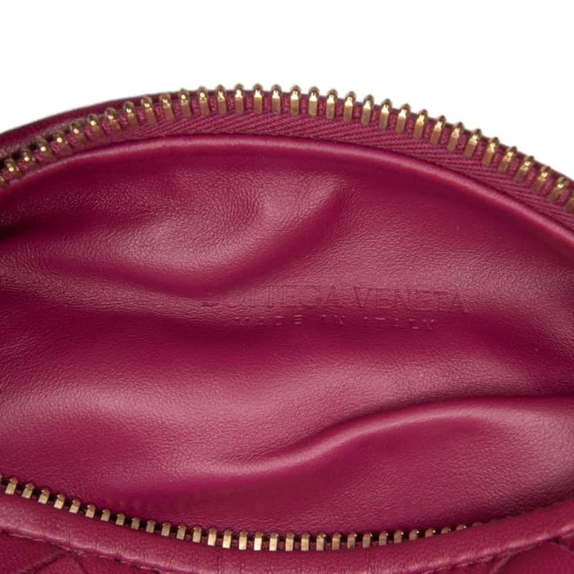 Bottega Veneta Mini Nappa Intrecciato Jodie Pink Leather Good condition - Box View