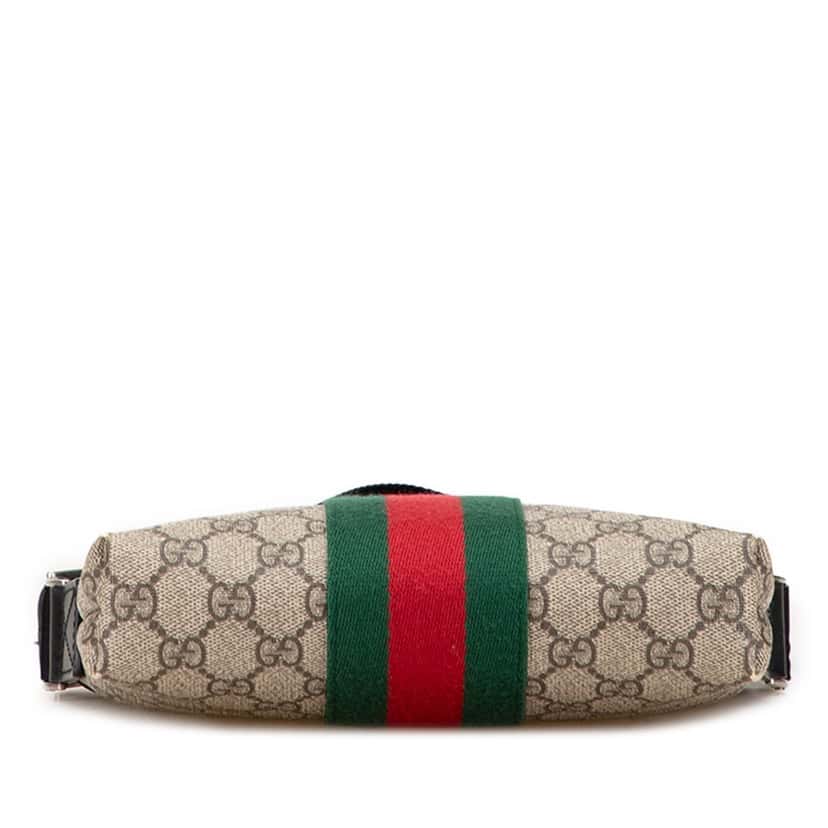 Gucci GG Supreme Web Crossbody Brown Canvas Good condition - Inside View