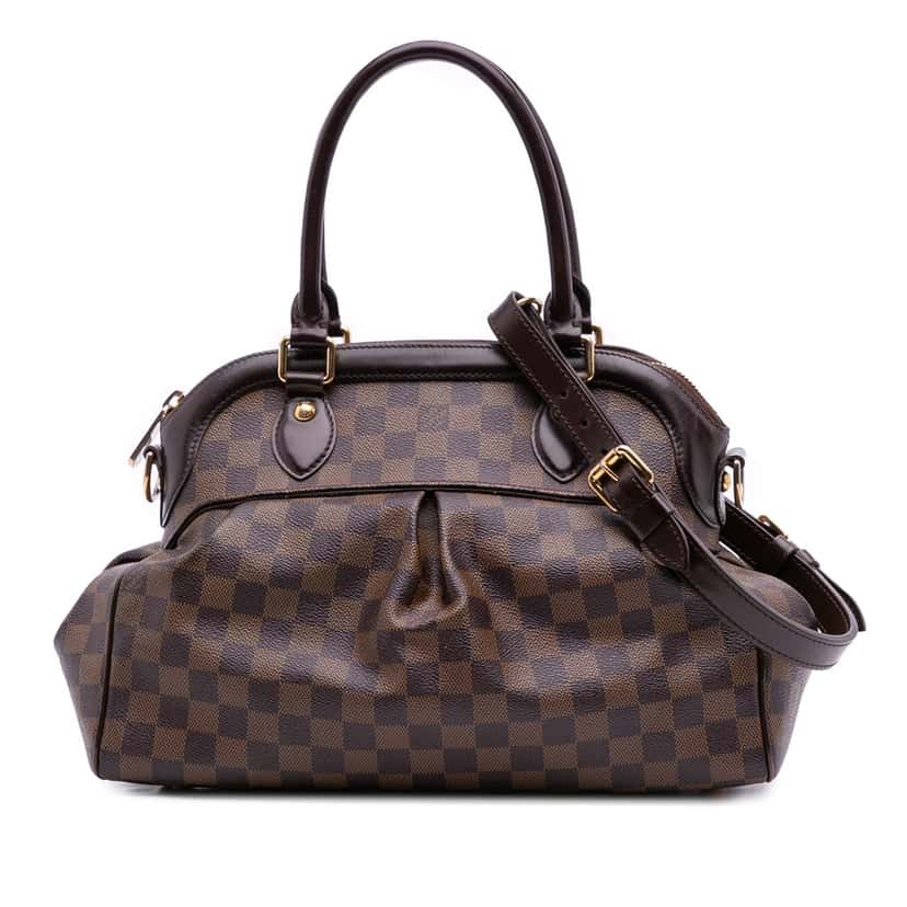 Louis Vuitton Damier Ebene Trevi PM Brown Canvas Good condition - Front View